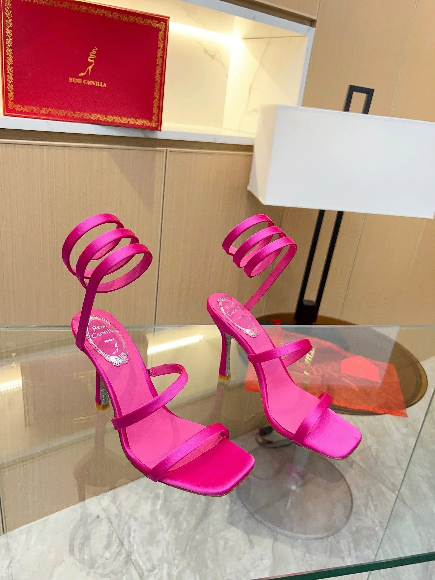 Silk Snake Crystal Sandals