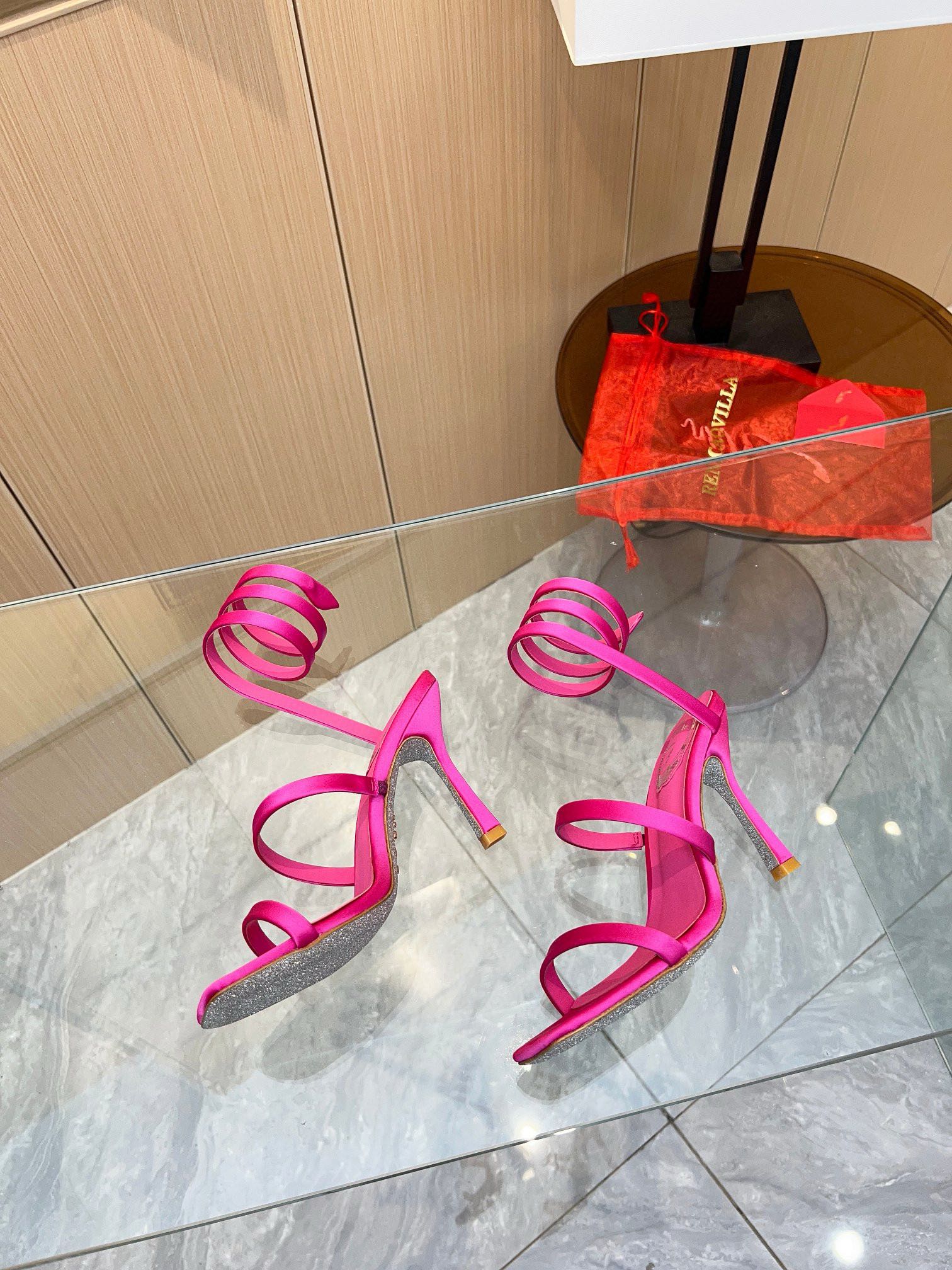Silk Snake Crystal Sandals