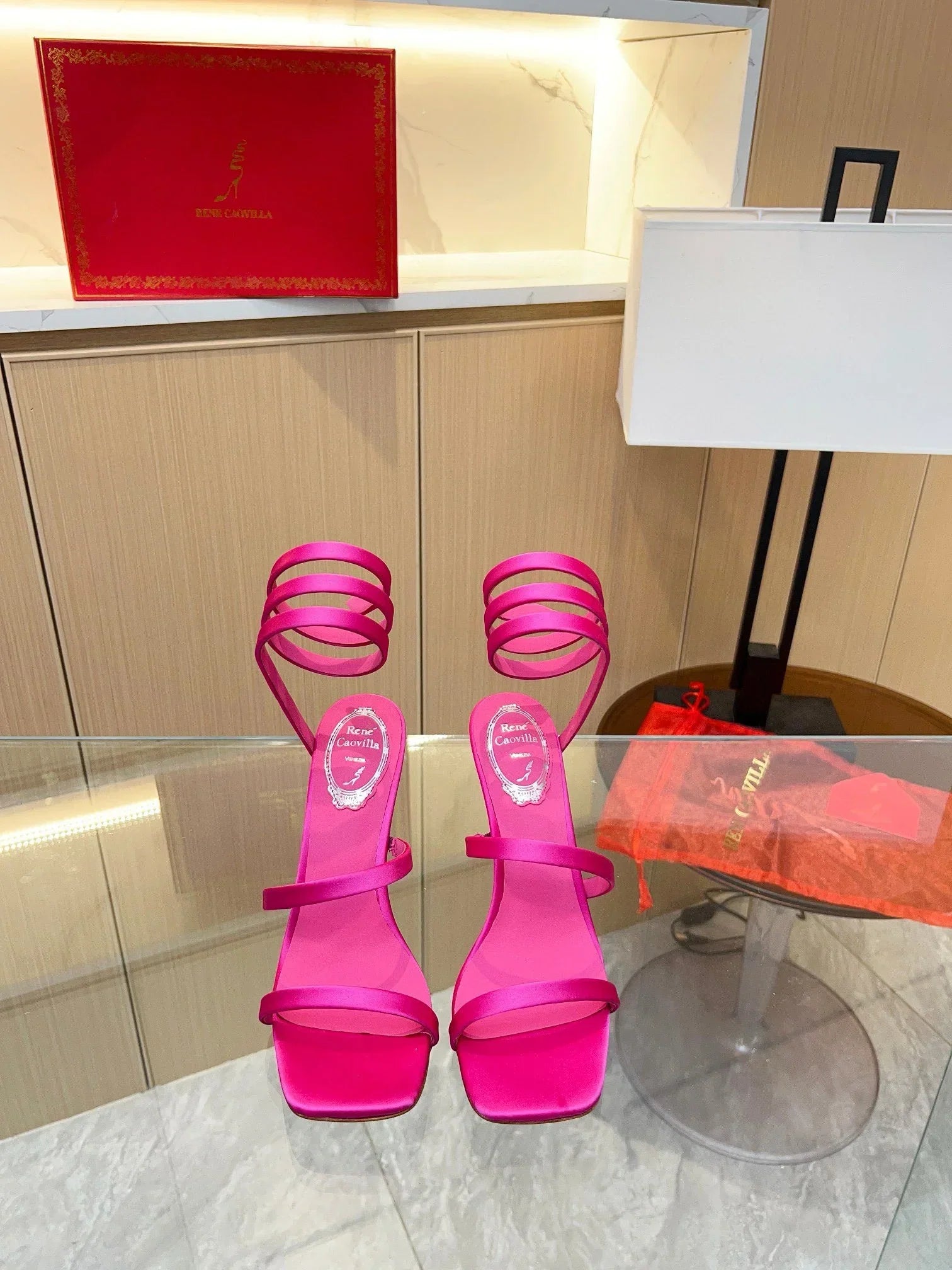 Silk Snake Crystal Sandals