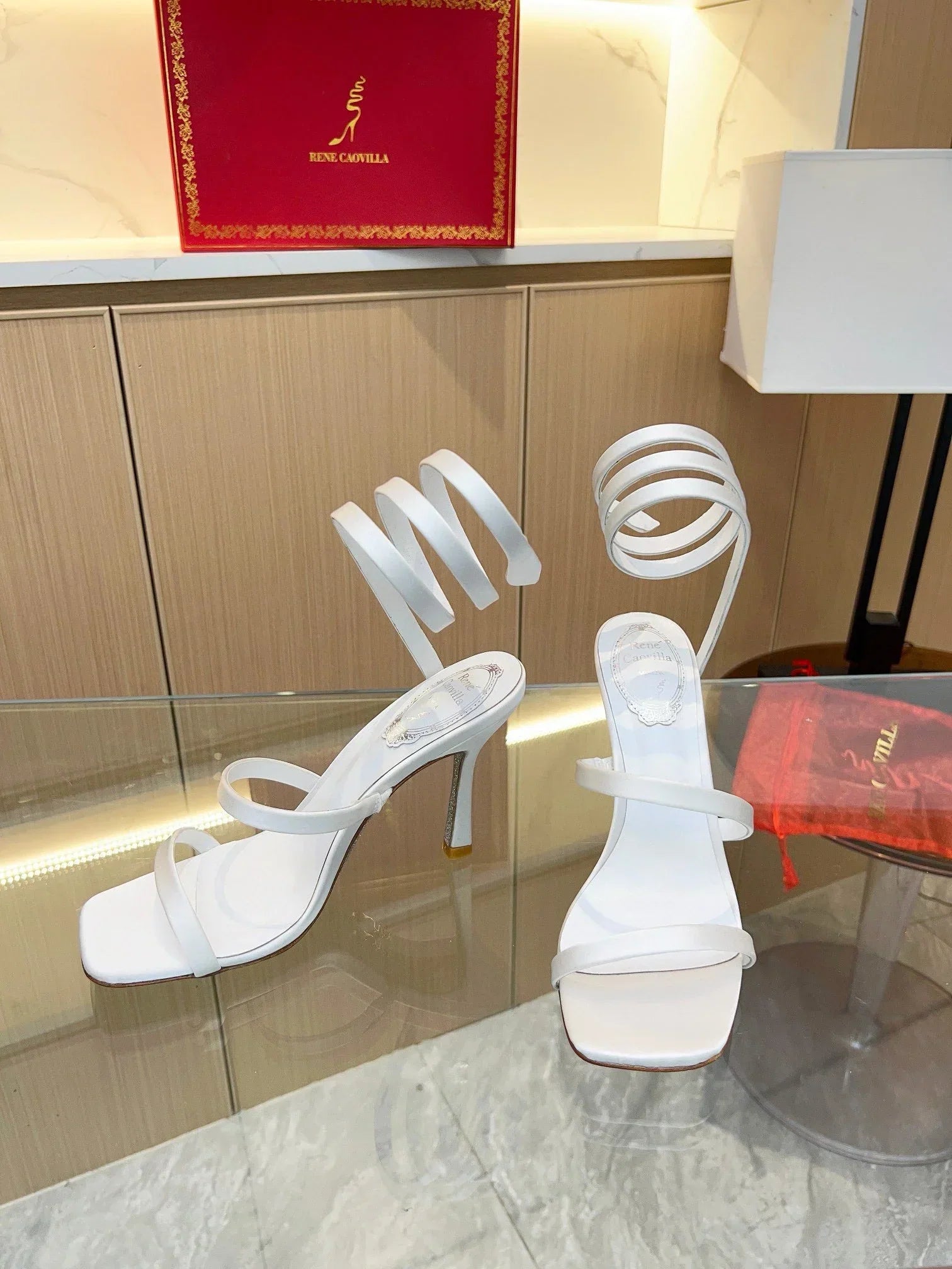 Silk Snake Crystal Sandals