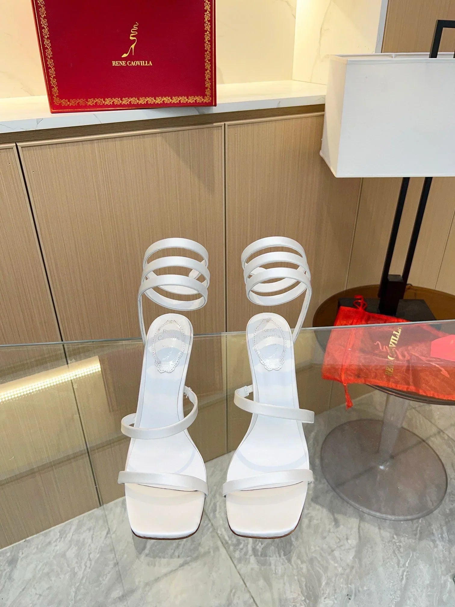 Silk Snake Crystal Sandals