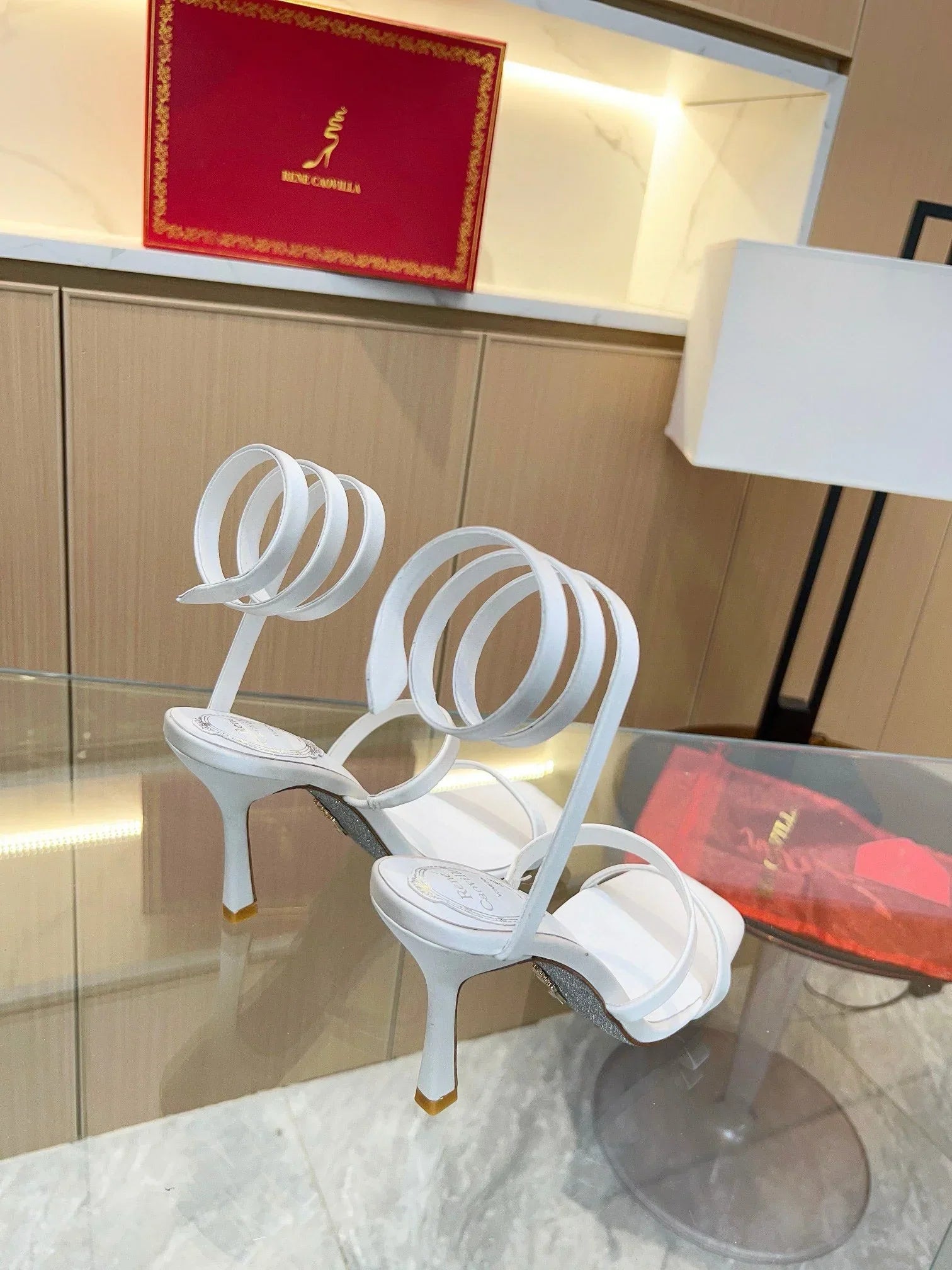 Silk Snake Crystal Sandals