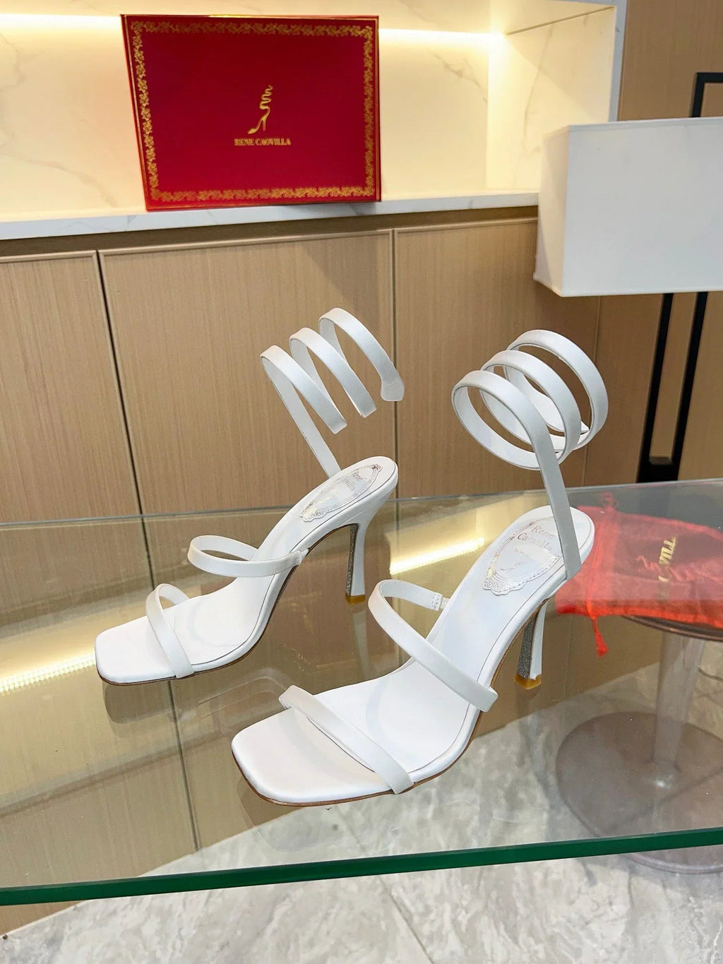 Silk Snake Crystal Sandals