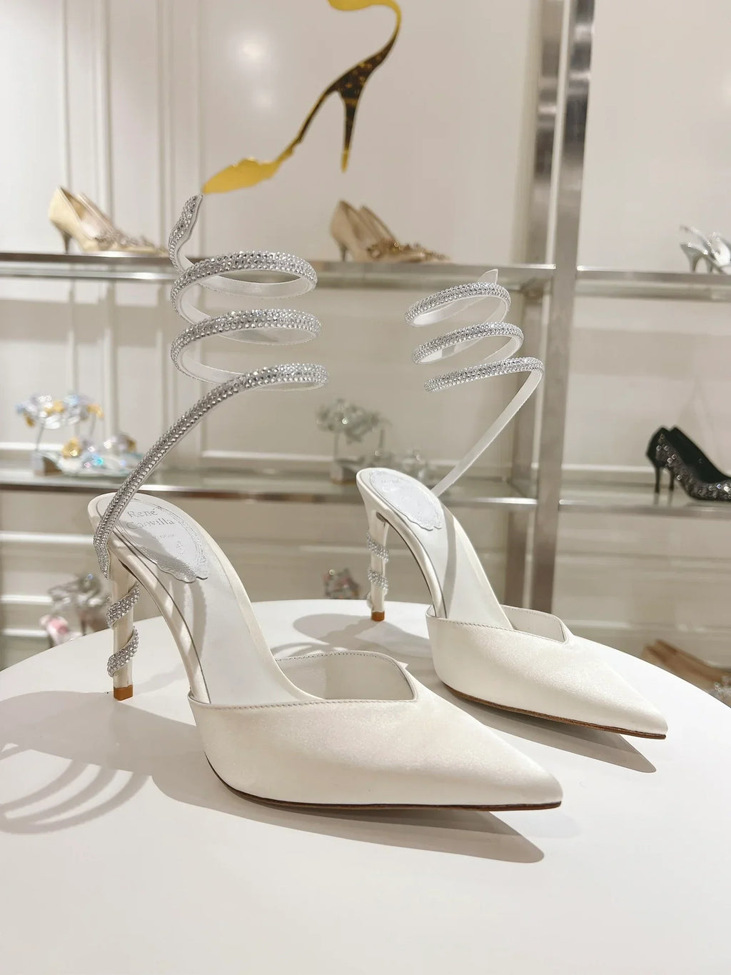 Cleo Snake-Design Heels