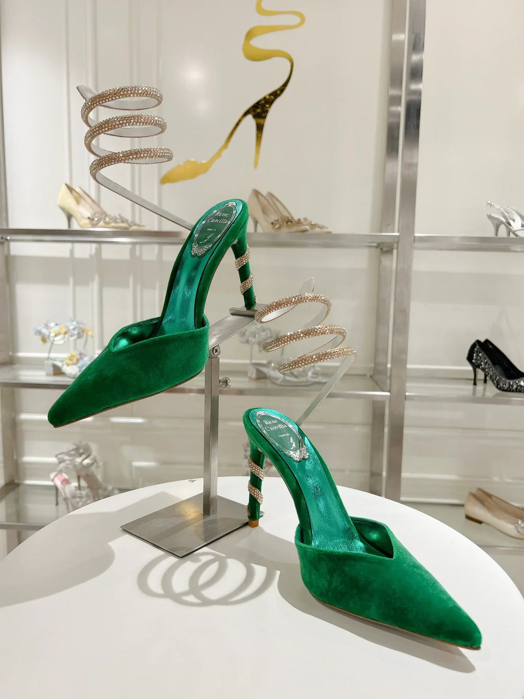 Cleo Snake-Design Heels