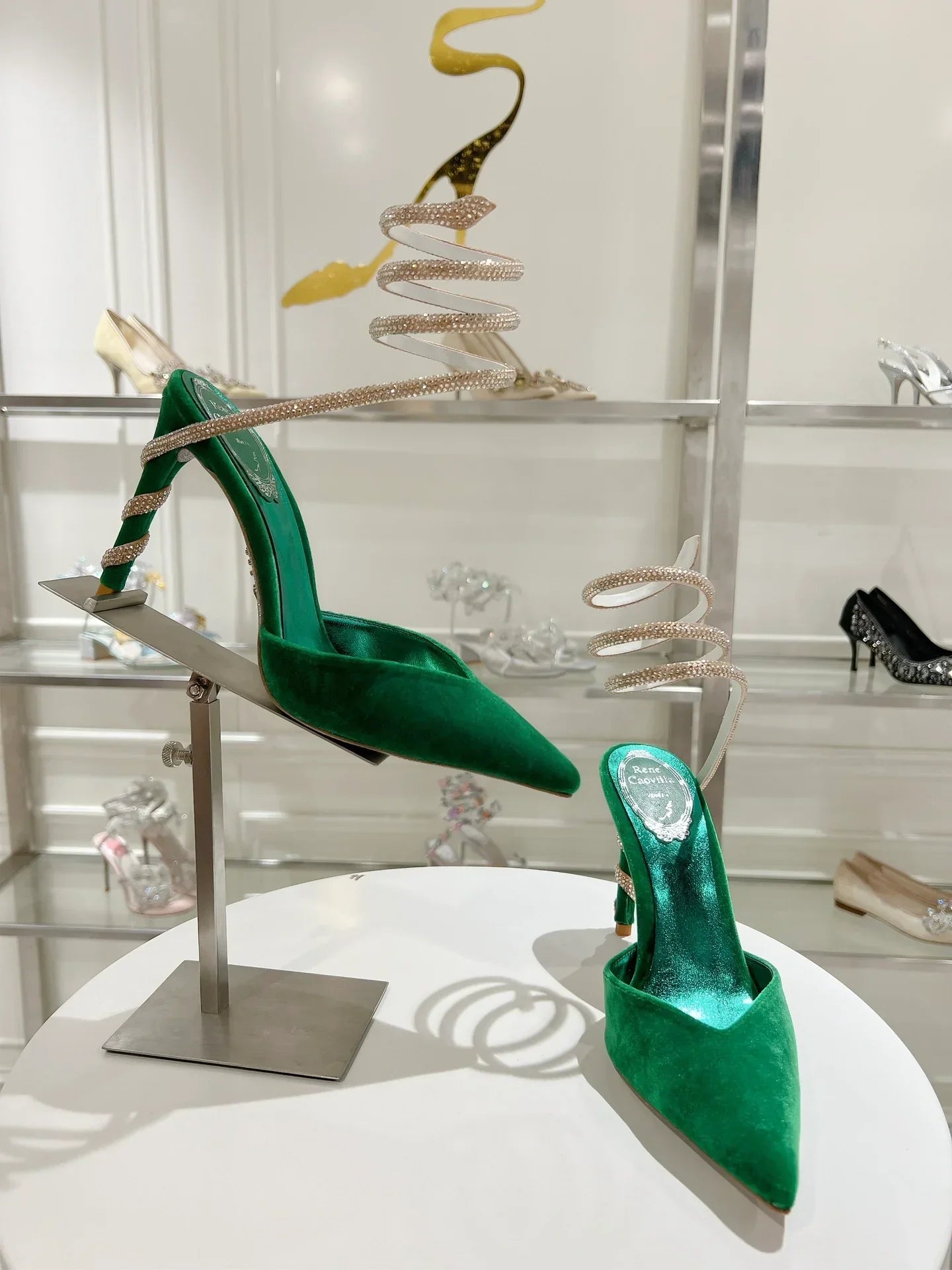 Cleo Snake-Design Heels