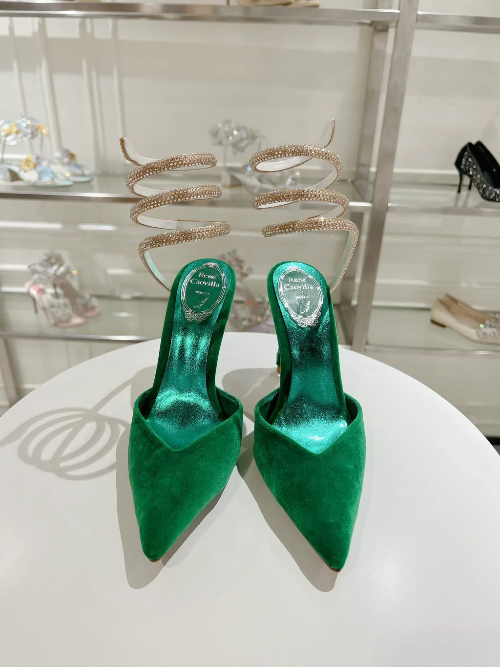 Cleo Snake-Design Heels