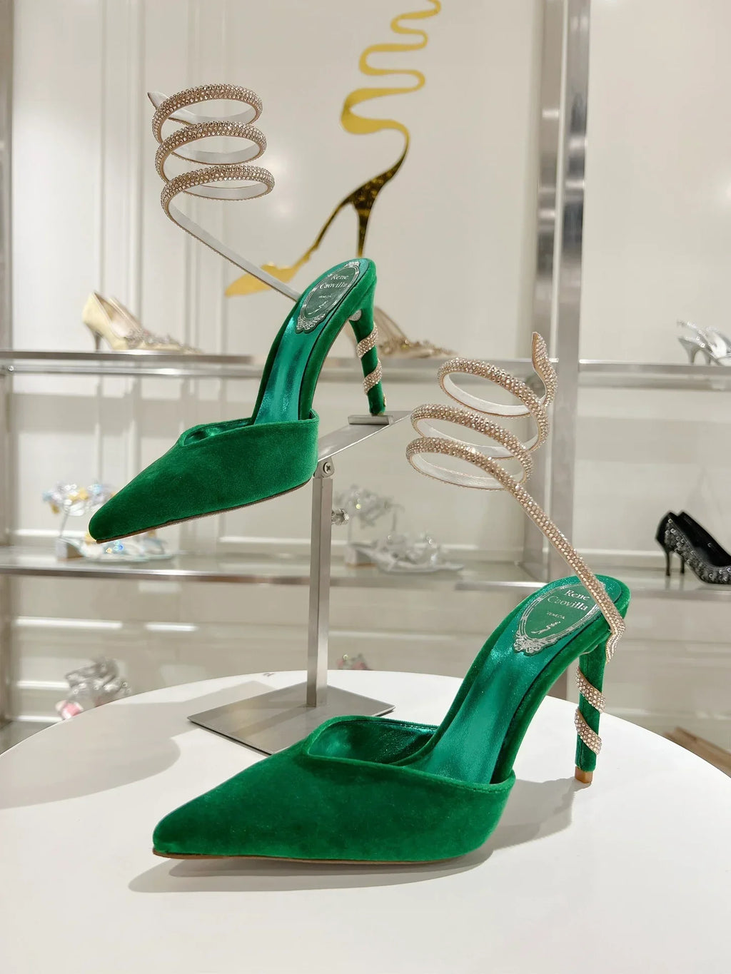 Cleo Snake-Design Heels