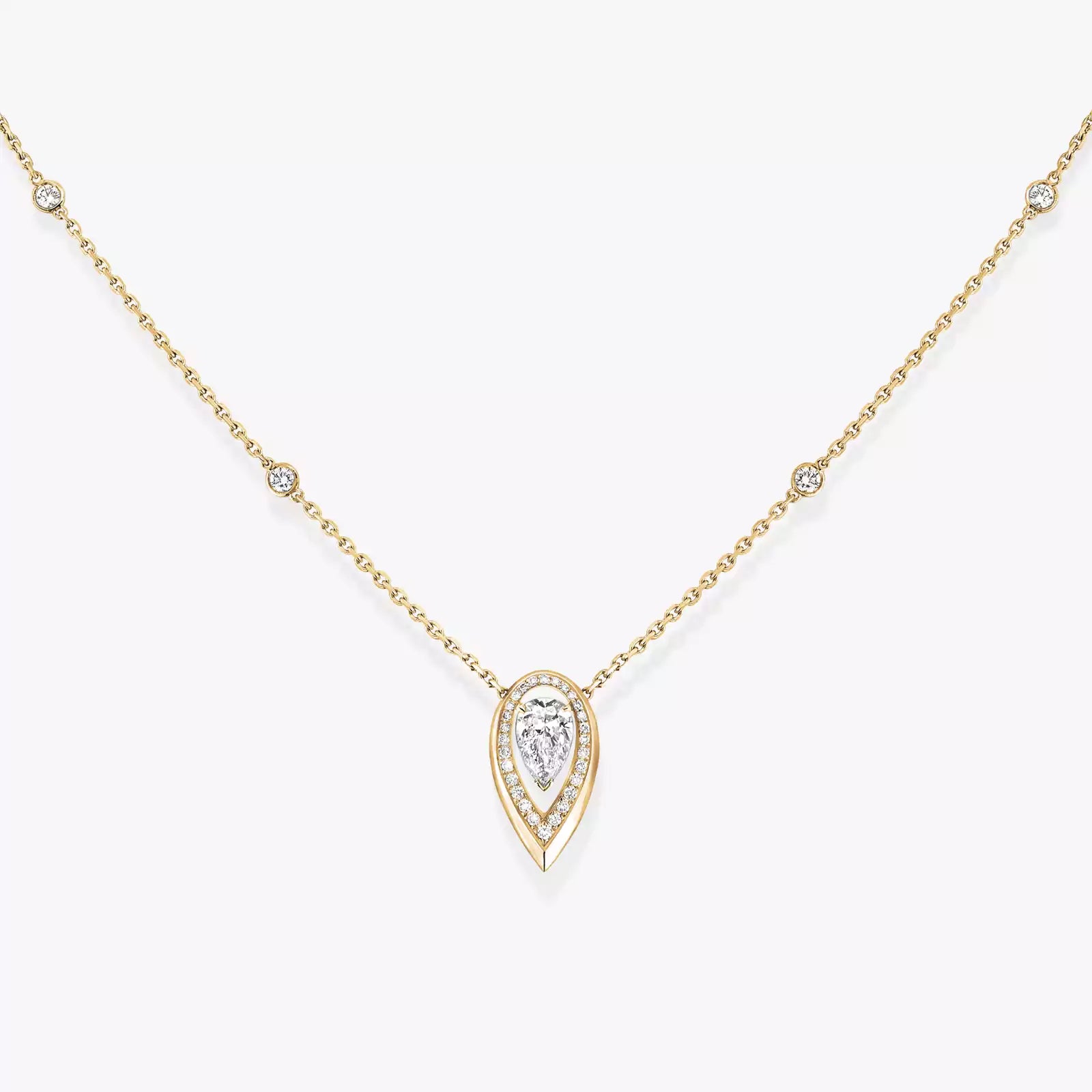Mollyanne Ice Gold Necklace
